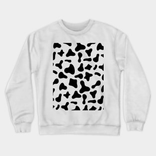 Classic Dairy Cow Print Crewneck Sweatshirt